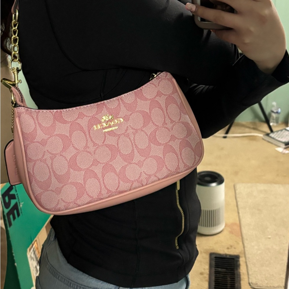 Coach Signature Pink Shoulder Bag